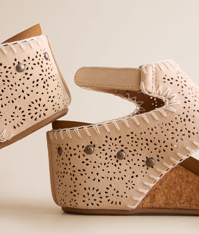 Lilly Laser-Cut Wedge Sandal - thumbnail 5