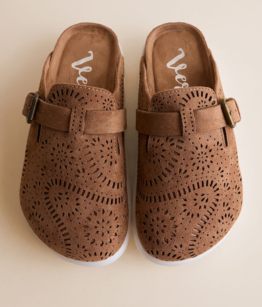 Lulu Laser Cut Platform Clog