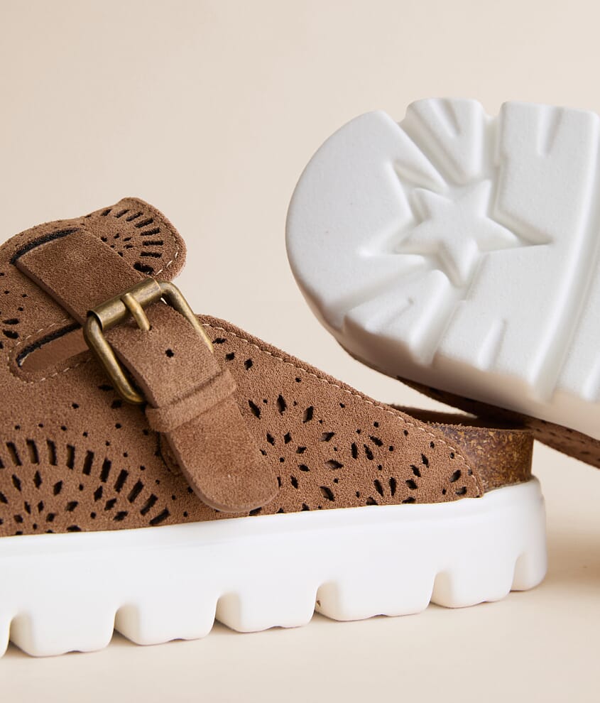 Lulu Laser Cut Platform Clog