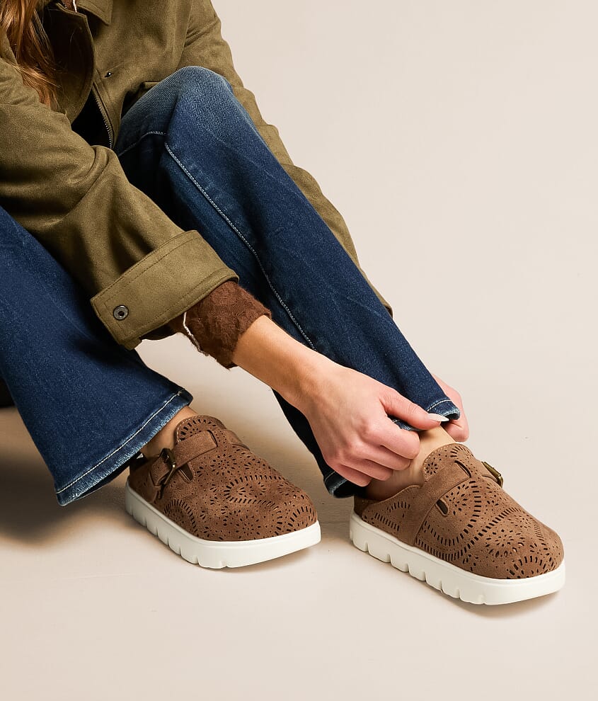 Lulu Laser Cut Platform Clog