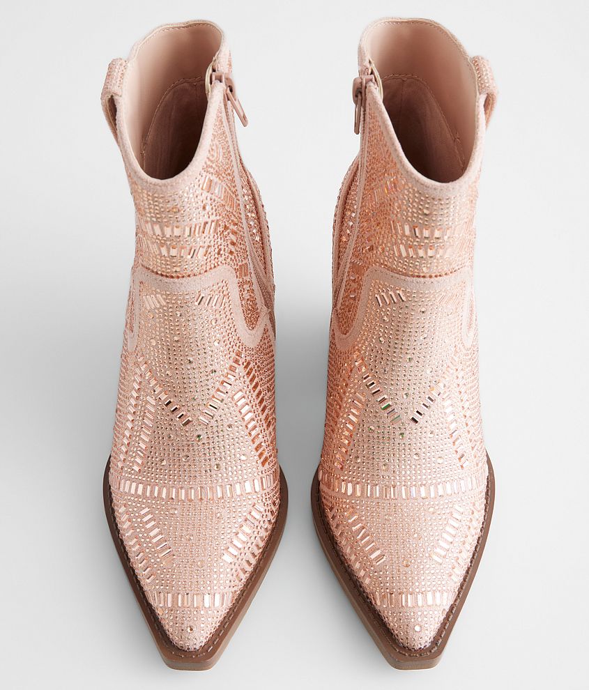 Maze Rhinestone Western Ankle Boot