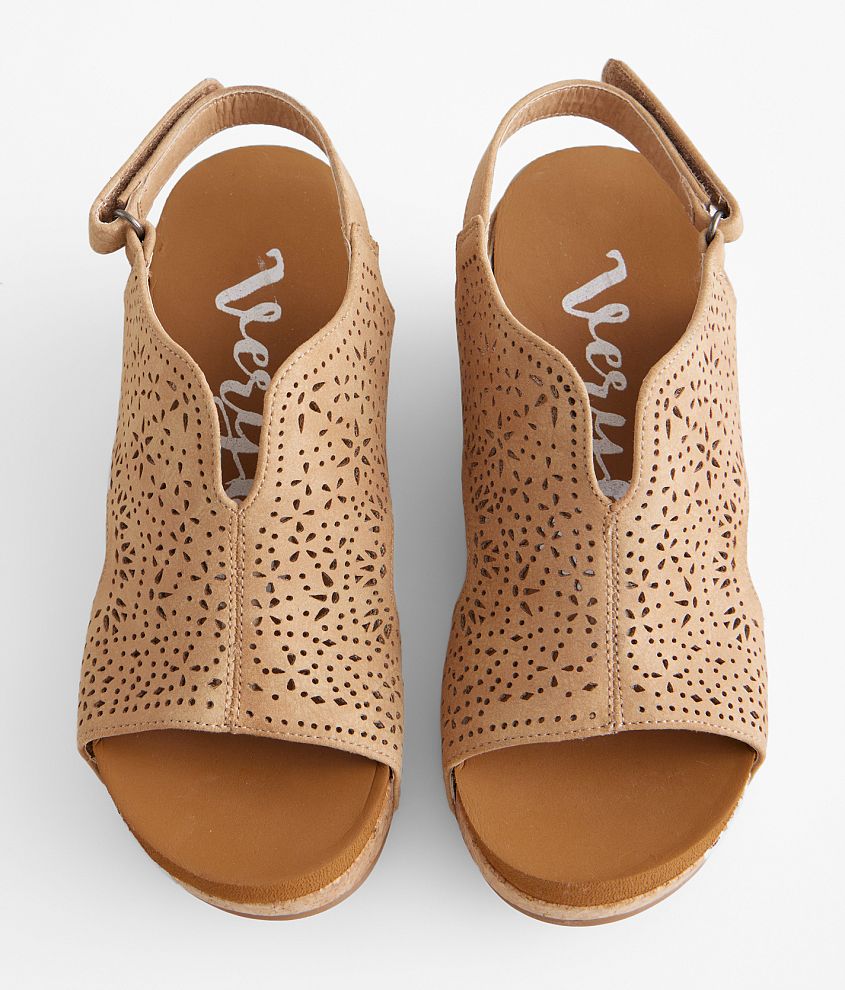 Nova Laser Cut Wedge Sandal