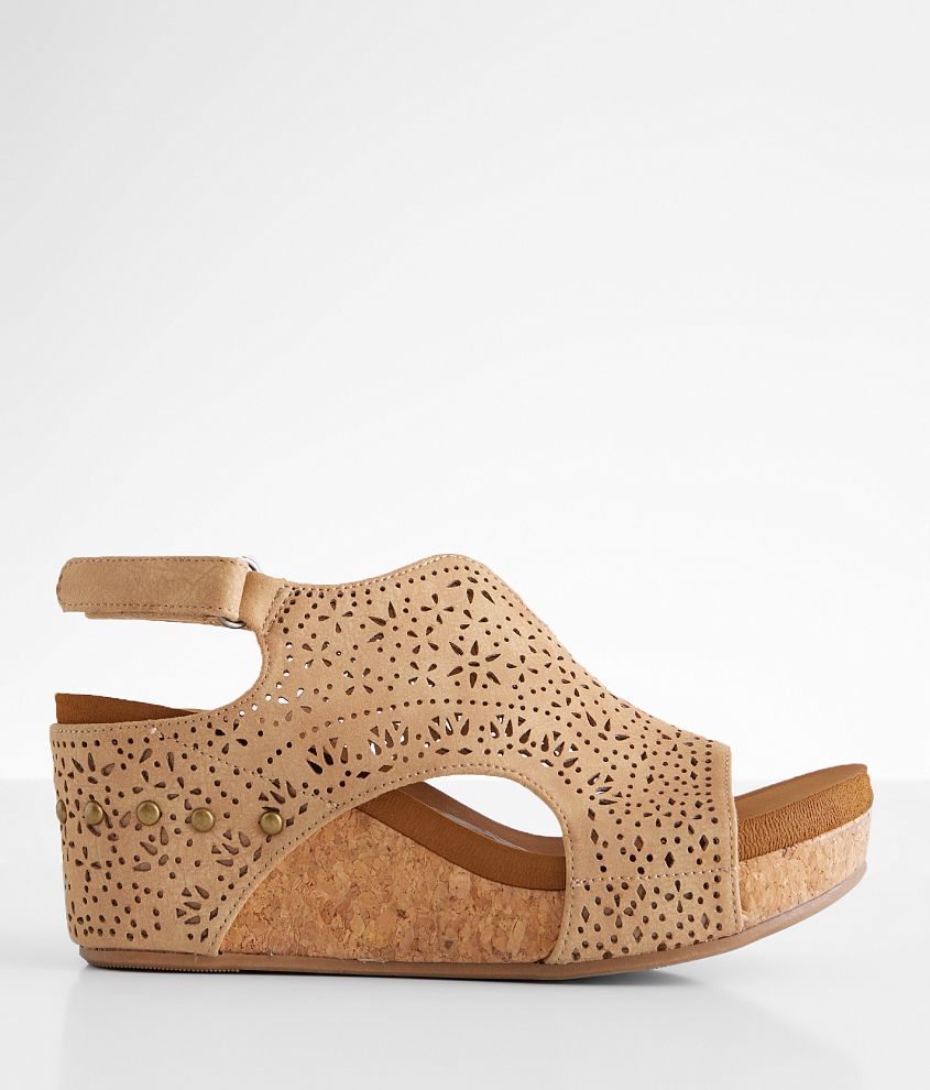 Very G Nova Laser Cut Wedge Sandal