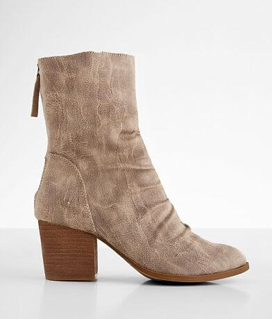 preston leather and logo ankle boot