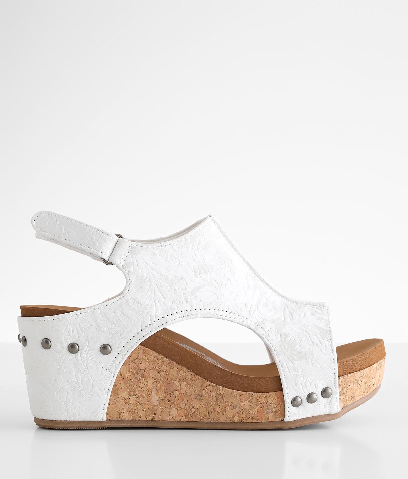 Love & Liberty Women's Olga-ll Wedge Sandal – 2.5 Inch Heel, Textile Upper, Leather/Synthetic Lining - View #7