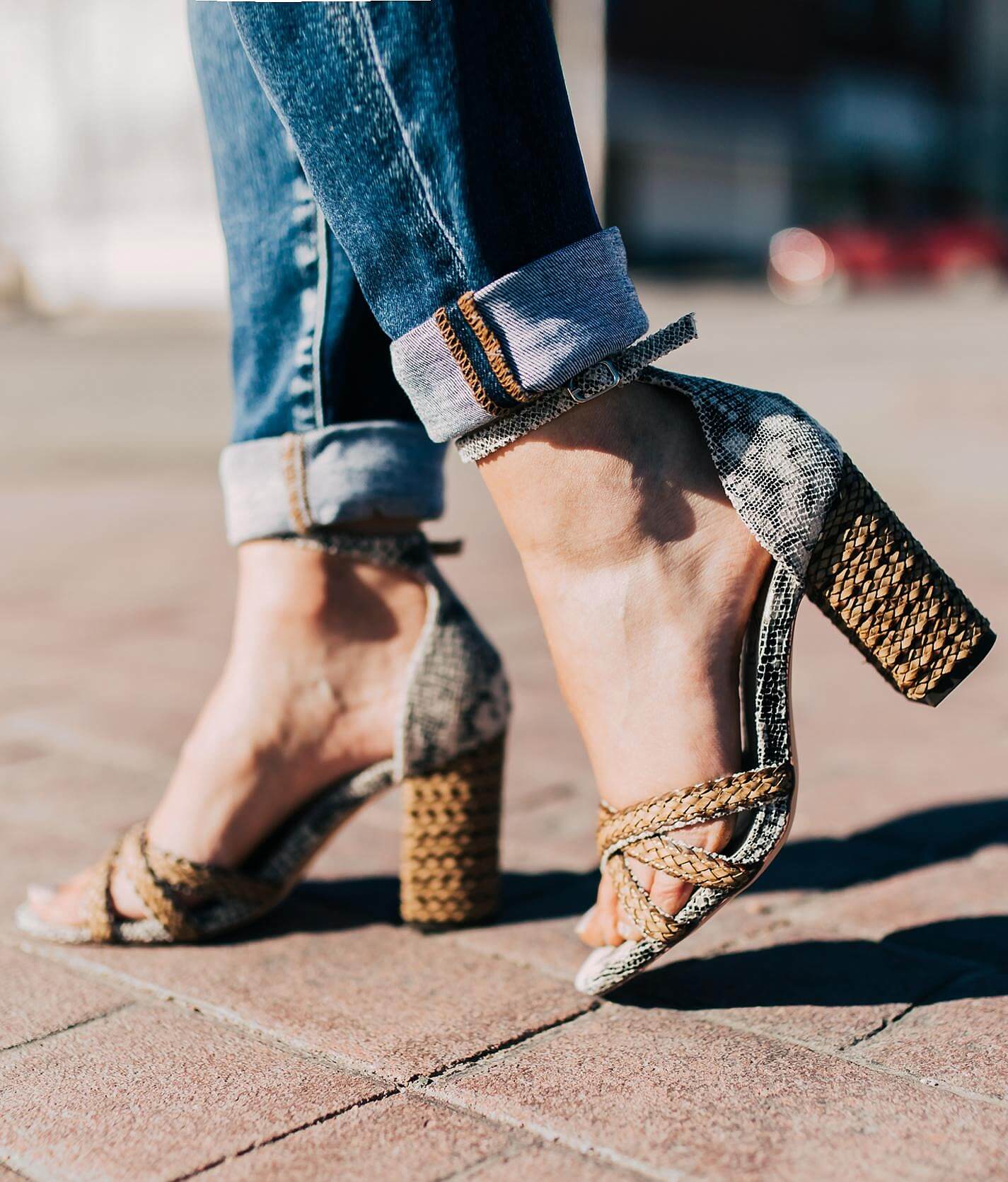 raffia heeled sandals