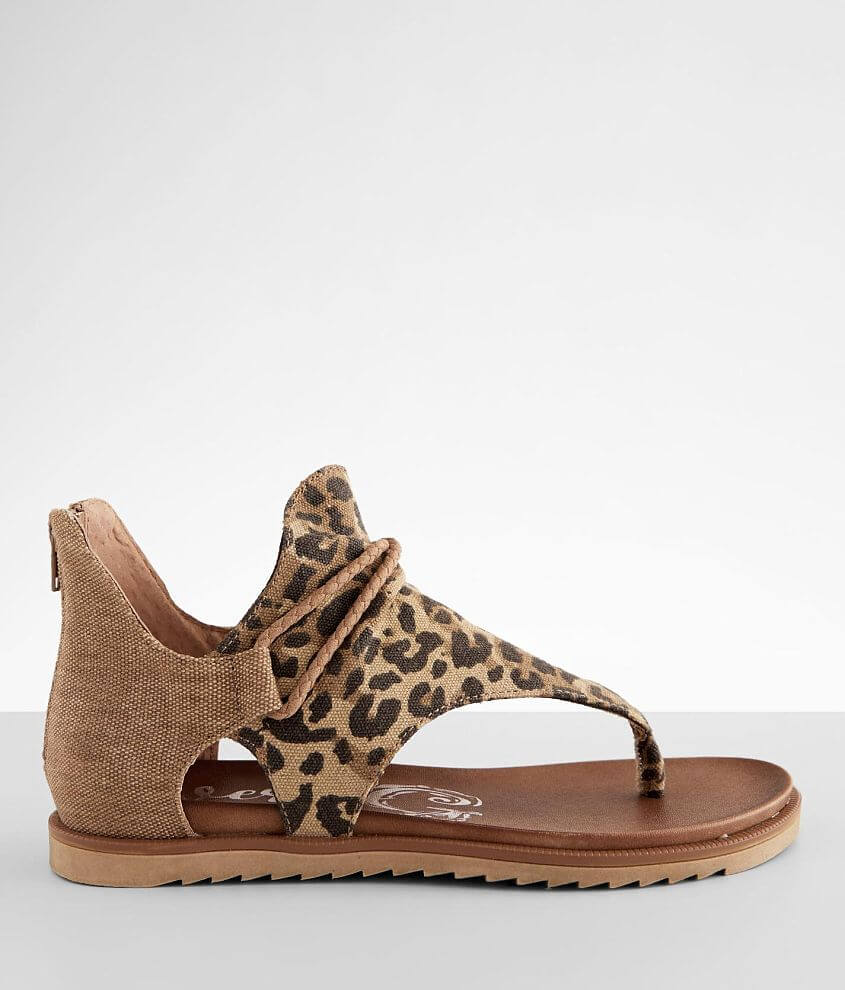 Very G Sparta Canvas Sandal - Women's Shoes in Tan Leopard | Buckle