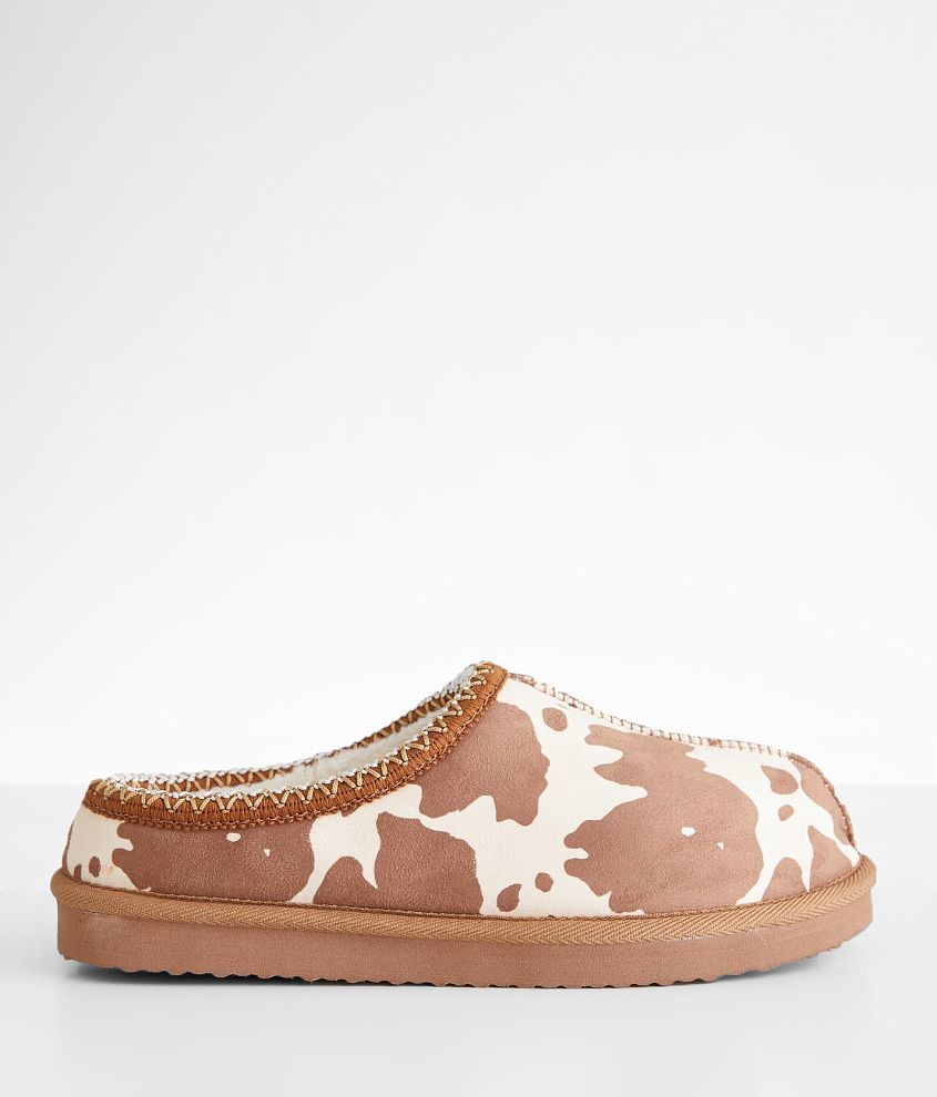 Cow print online slippers