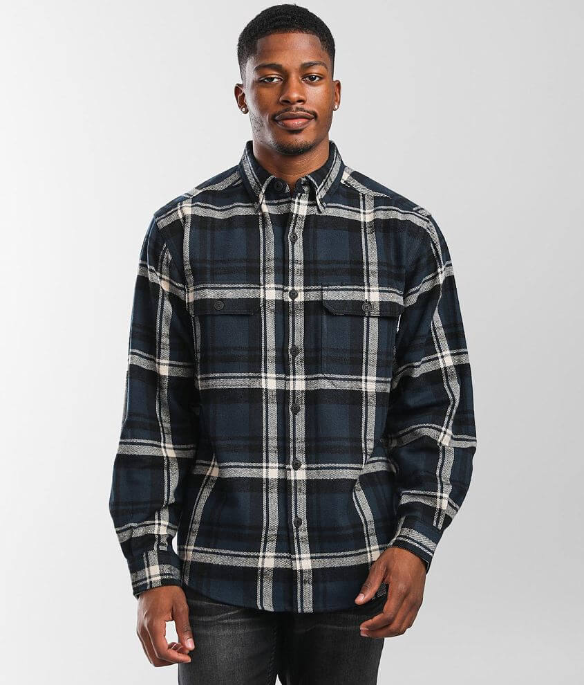 Wolverine Glacier Heavyweight Flannel Shirt - Men's Shirts in Blue ...