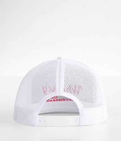 Whiskey Bent Cali White Trucker Hat misc detail 1 view