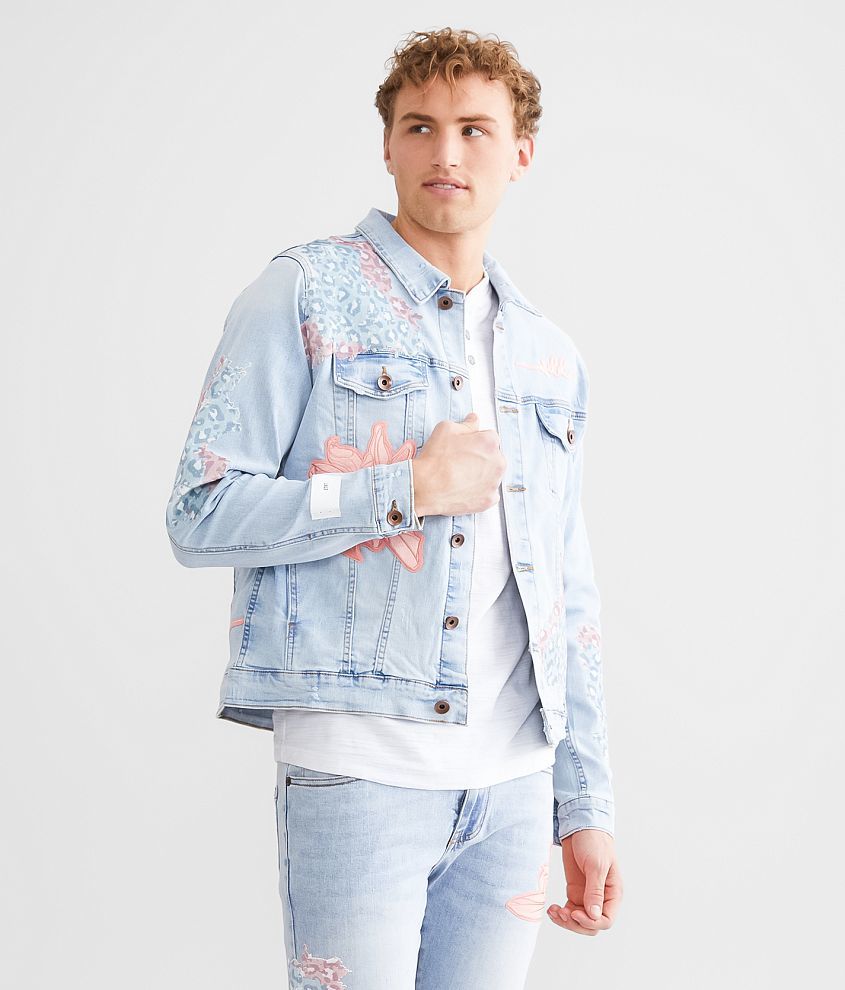 Floral jeans outlet jacket