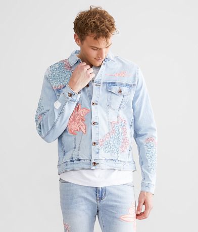 Eternity Floral Denim Jacket FULL_LEFT_SIDE