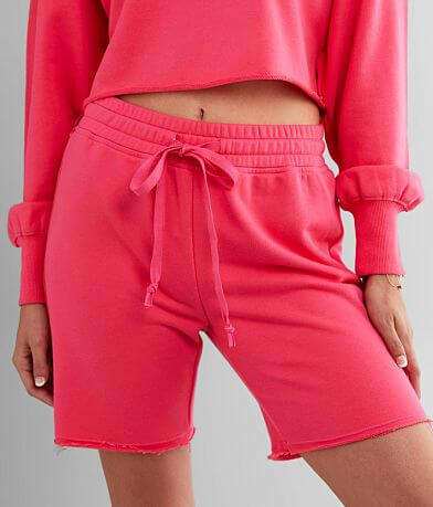 Women S Shorts Denim Curvy Biker Buckle