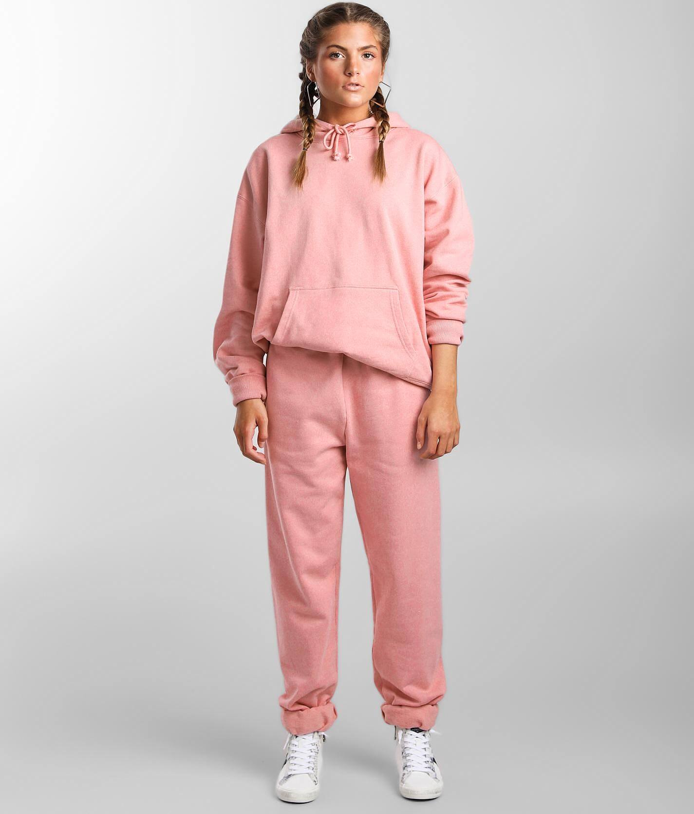 oversized pink joggers