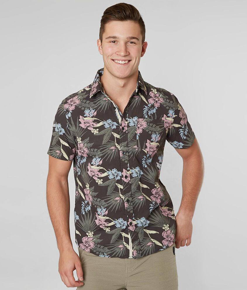 VSTR Hawaiian Shirt - Men's Shirts in Black | Buckle