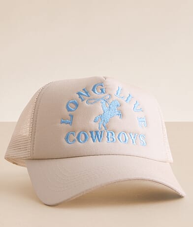 Worn/West Long Live Cowboys Trucker Hat front view