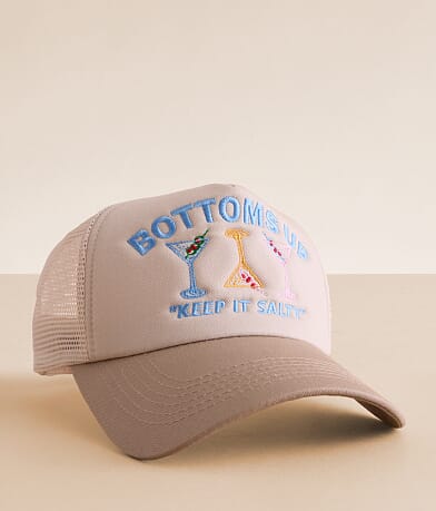 Worn/West Bottoms Up Trucker Hat front view