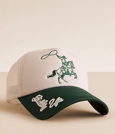 Worn/West Giddy Up Trucker Hat front view