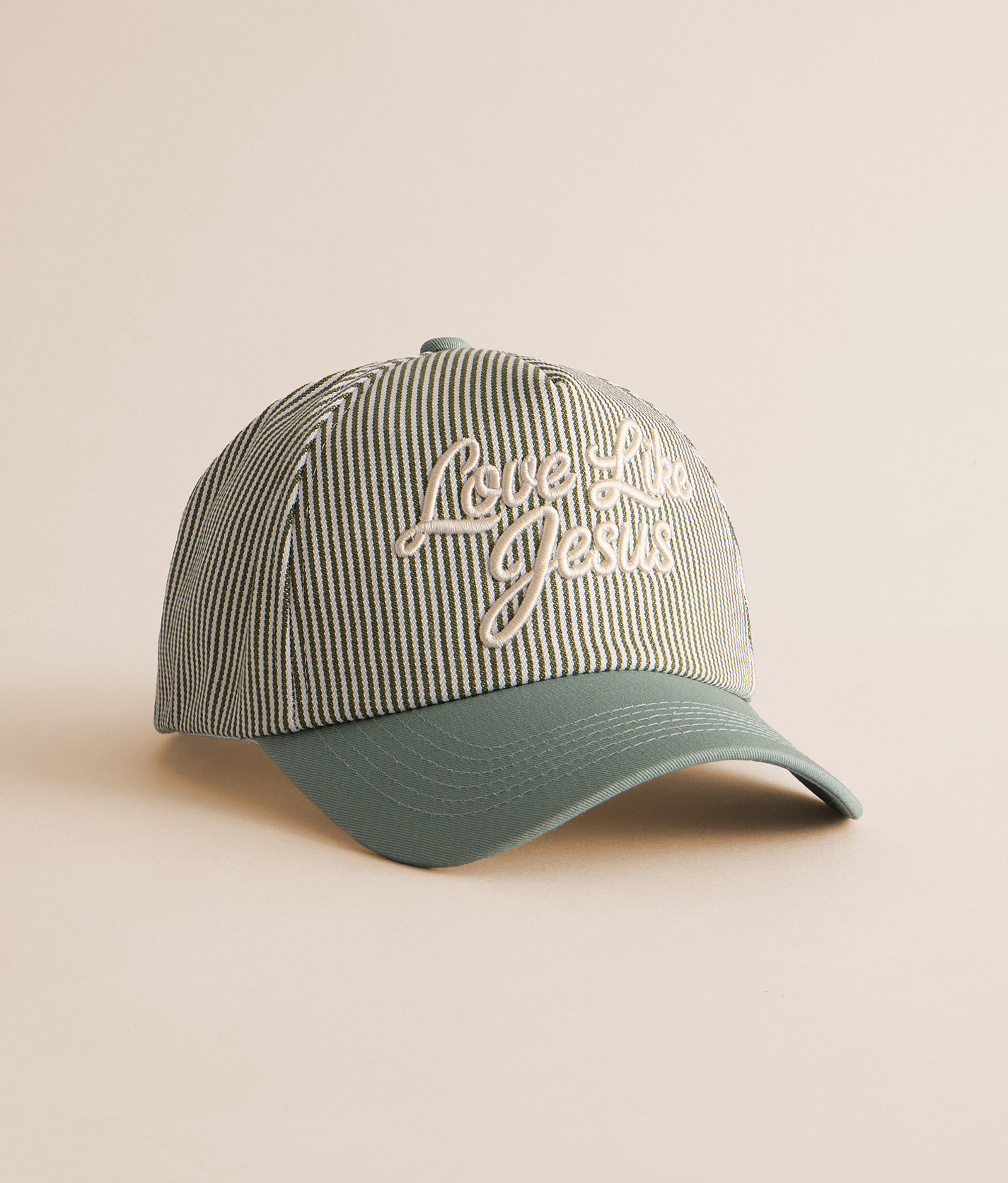 Love Like Jesus Striped Hat