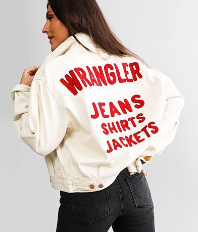 Wrangler&#174; Western Denim Jacket FULL_LEFT_SIDE
