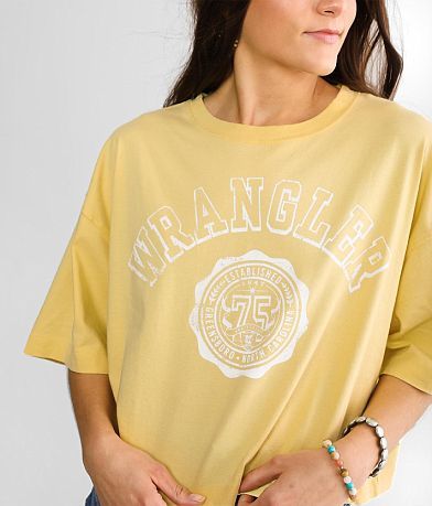 Wrangler&#174; Collegiate Cropped T-Shirt MISC_DETAIL_1