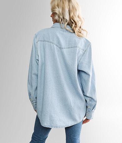 Wrangler&#174; Denim Shirt BACK