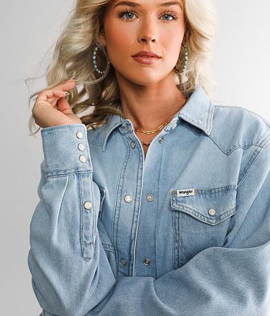 Wrangler&#174; Denim Shirt MISC_DETAIL_1