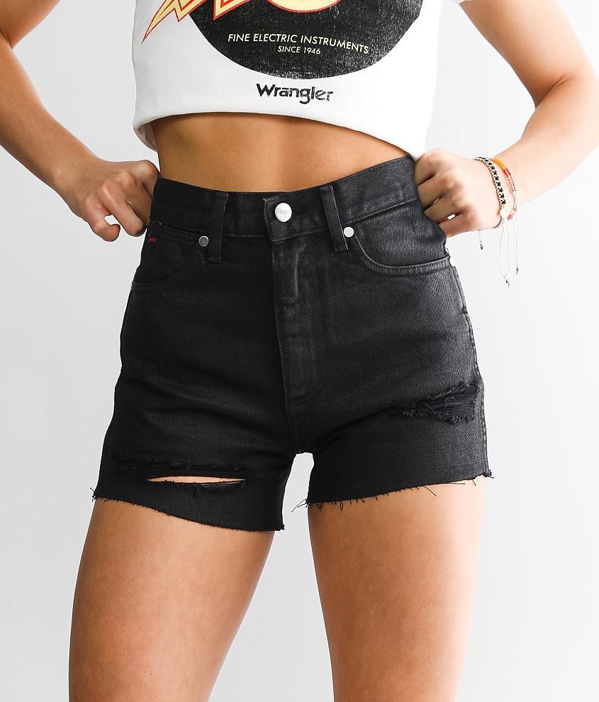 Rock & Roll: Juniors Black Fringe High Rise Shorts – La Raza