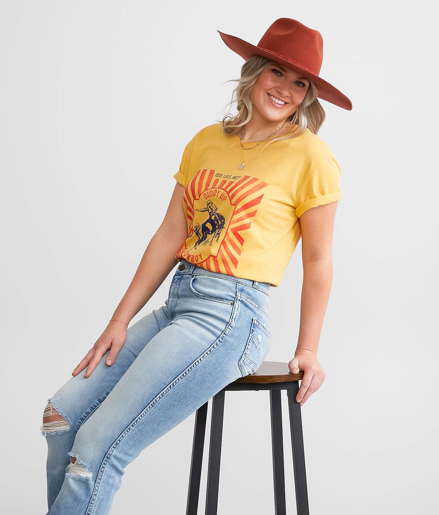 ◆Wrangler◆ Guitar Tour TShirt Yellow Guitar Tour T-Shirt Yellow - Wrangler Korea