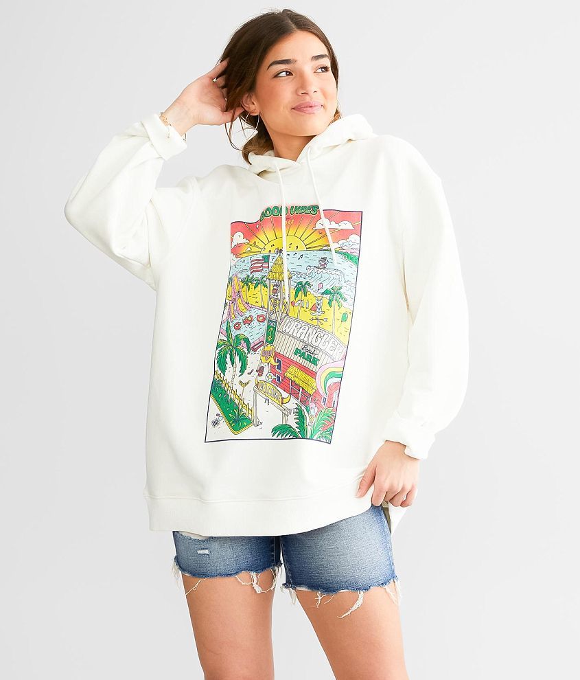 Wrangler&#174; Good Vibes Hooded Sweatshirt front view