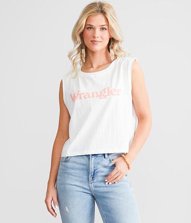 Wrangler® Logo Tank Top front view