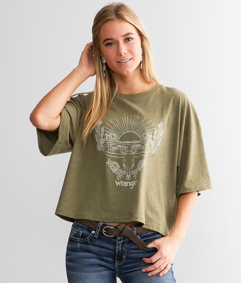 Wrangler&#174; Sunset Cropped T-Shirt front view