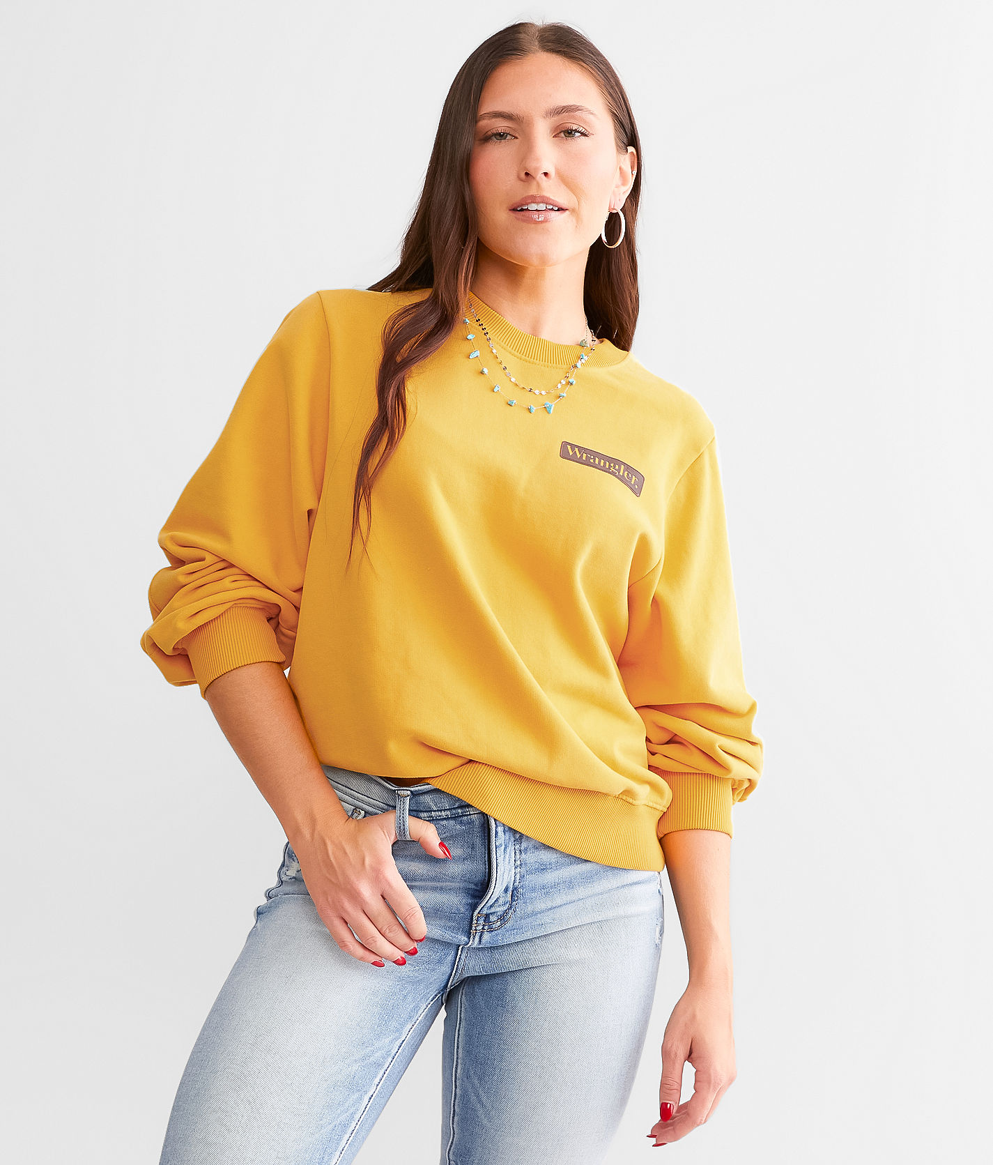 Wrangler cheap yellow sweatshirt