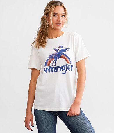 Wrangler® Retro Cowboy Rainbow T-Shirt front view