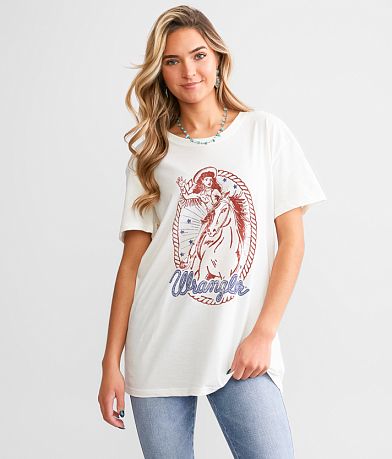 Wrangler® Retro Cowgirl Oversized T-Shirt front view