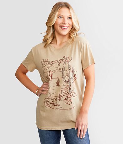 Wrangler® Rope Oversized T-Shirt front view