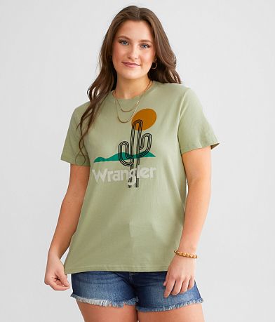 Wrangler® Retro Cactus Sun T-Shirt front view