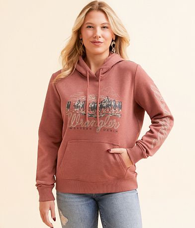 Wrangler® Western Hooded Sweatshirt front view
