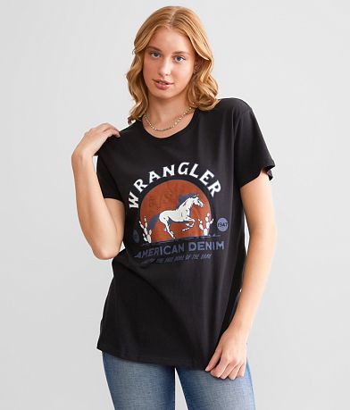 Wrangler® American Denim Boyfriend T-Shirt front view