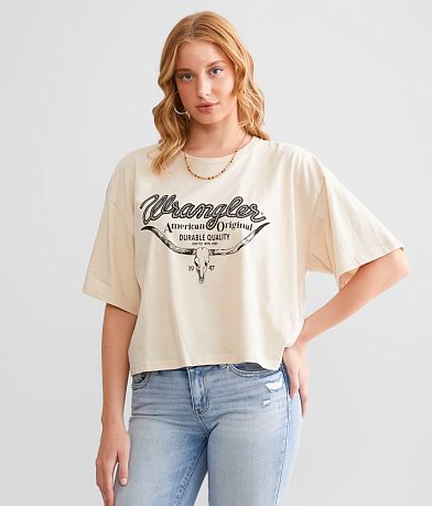 Wrangler® American Original Cropped T-Shirt front view