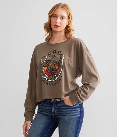 Wrangler® Chatter Cropped T-Shirt front view