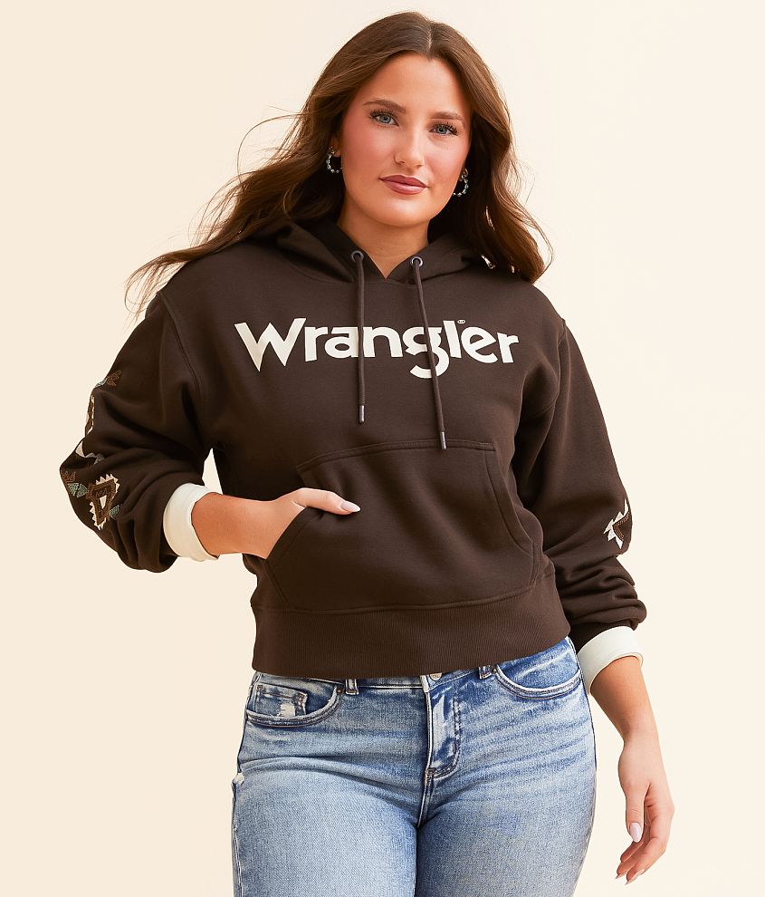 Wrangler&#174; Logo Hooded Sweatshirt front view