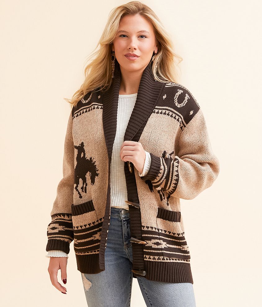 Wrangler Grandpa Western Cardigan Sweater