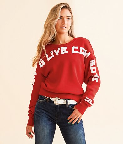 Wrangler® Long Live Cowboys Pullover front view