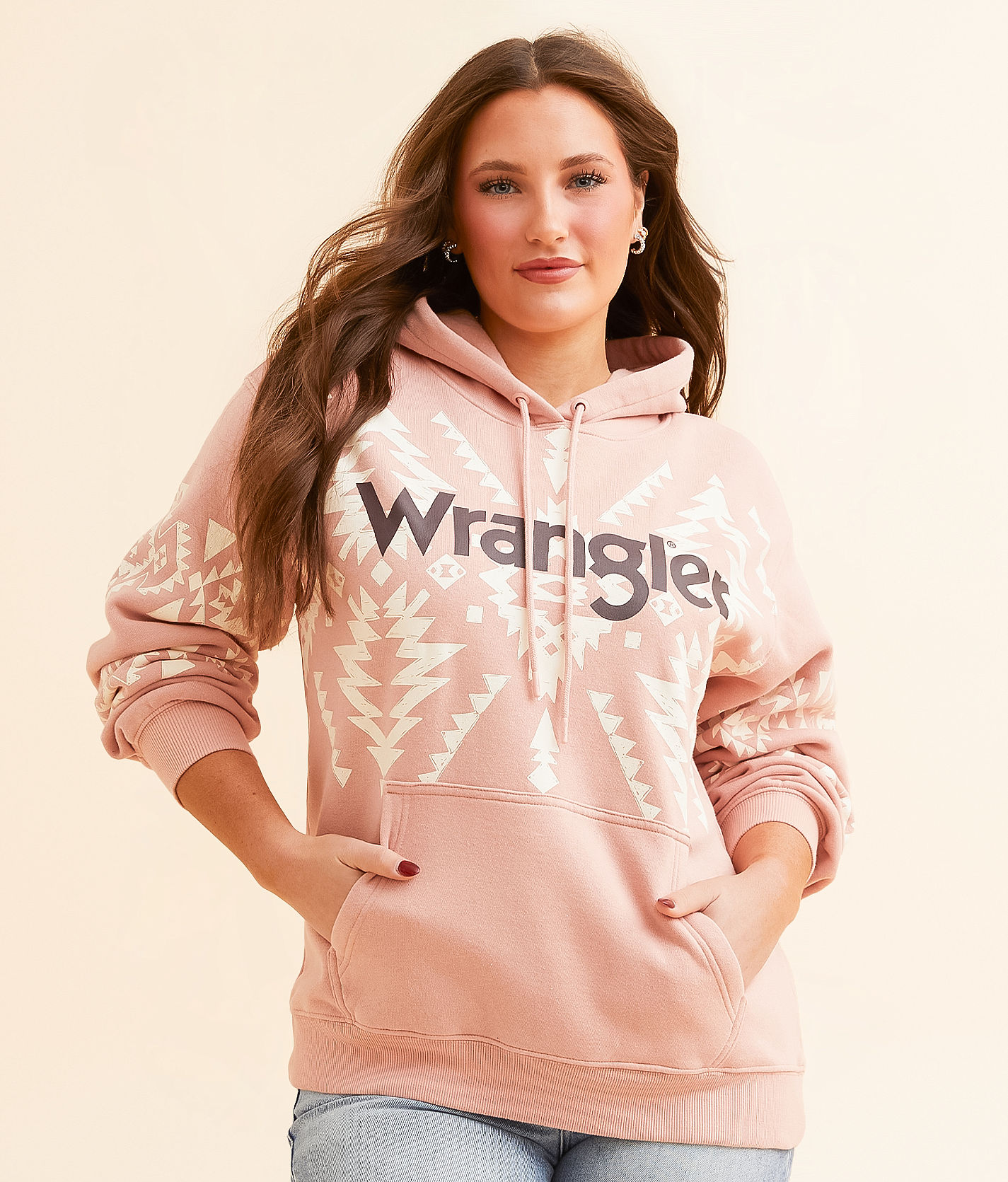 Wrangler® Logo Hooded Sweatshirt - Women's Sweatshirts in Wrangler® Logo Hooded Sweatshirt - Women's Sweatshirts in