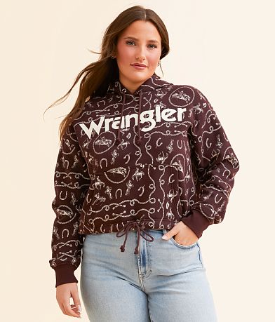 Wrangler&#174; Cinched Western Hooded Sweatshirt FULL_LEFT_SIDE