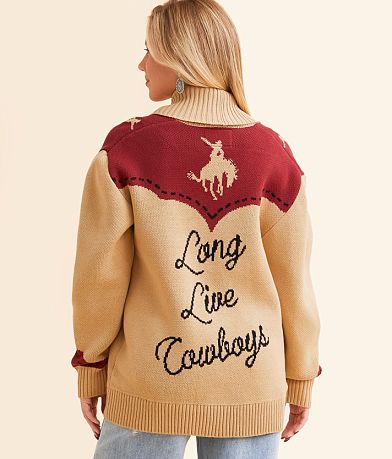 Wrangler&#174; Western Cardigan Sweater BACK
