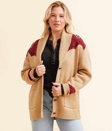 Wrangler&#174; Western Cardigan Sweater FULL_RIGHT_SIDE