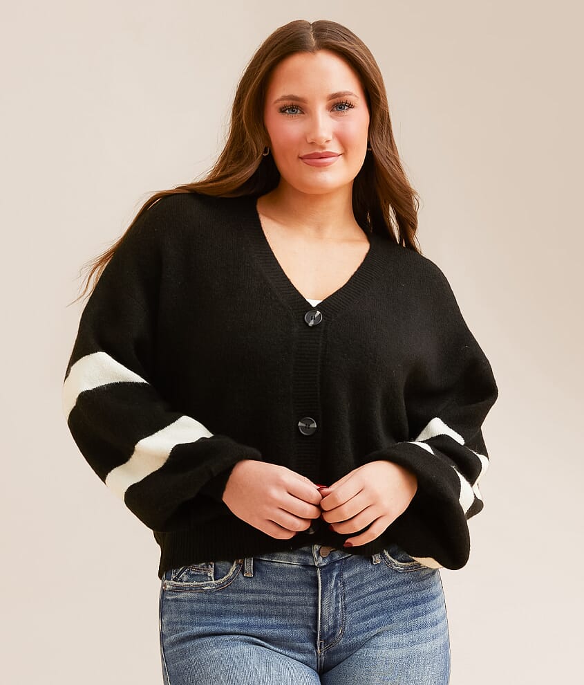 Logo Cardigan Sweater