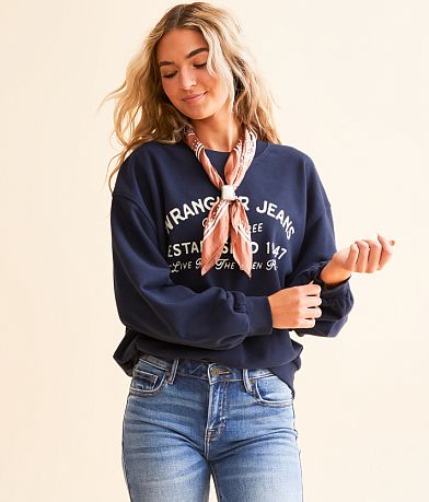 Wrangler® Born Free Oversized Pullover front view
